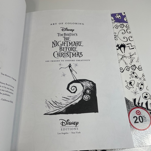 1 Art Of Coloring: Tim Burton's The Nightmare Before Christmas: 100 Images Book - Picture 10 of 16